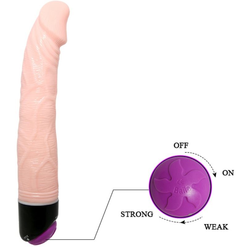 Experience ultimate pleasure with Baile Realistic Vibrator. Ultra-soft TPR material, lifelike design, powerful vibrations, and easy controls. Available in pink, purple, and beige.5