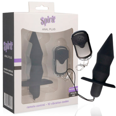 Spirit - Anal Plug Remote Control Black