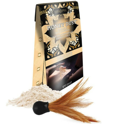 Kamasutra Kissable Body Powder with Feather, 28g – Sex Toys – Vanilla – product photo 2