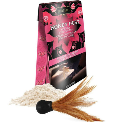 Kamasutra Kissable Body Powder with Feather, 28g – Sex Toys – Strawberry – product photo 1