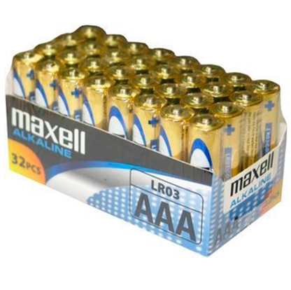 Maxell Alkaline AAA LR03 Batteries 1.5V – Batteries & Accessories – 32 Pack – product photo 2