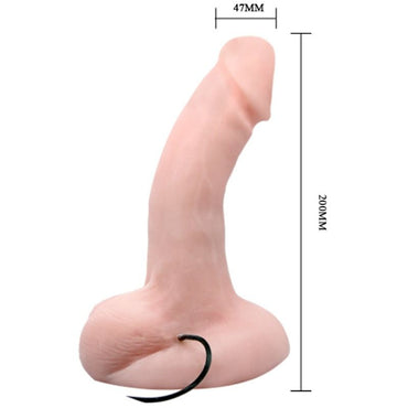 Baile Dildo Vibration Rotation Function features realistic texture, multi-speed vibration, rotation, and a strong suction cup base for hands-free pleasure.1