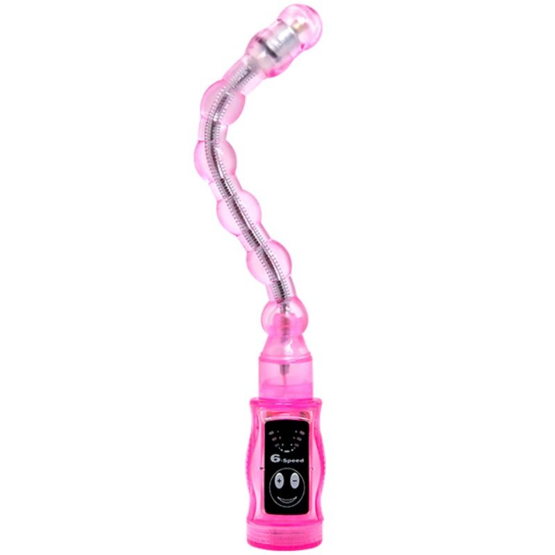 Enjoy flexible anal stimulation with Baile Distortion Butt Beads featuring 6 vibration speeds. Available UK & EU. Order now for thrilling sensations!8