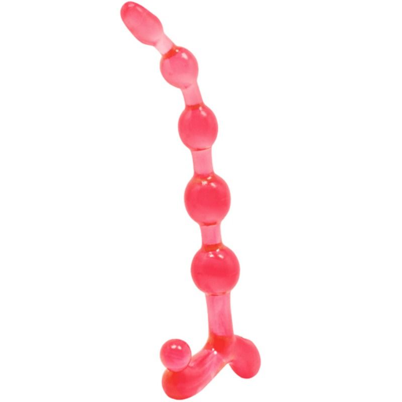 Enhance your anal play with Baile Twist Anal Balls. Flexible, nodulated design crafted from high-quality TPR. Submersible and perfect for beginners or advanced users.3