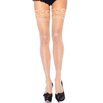 Plus size cuban foot stay-up stockings colour options