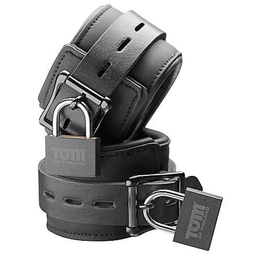 TOM OF FINLAND - Neoprene Wrist Cuffs Lock by DelighToys