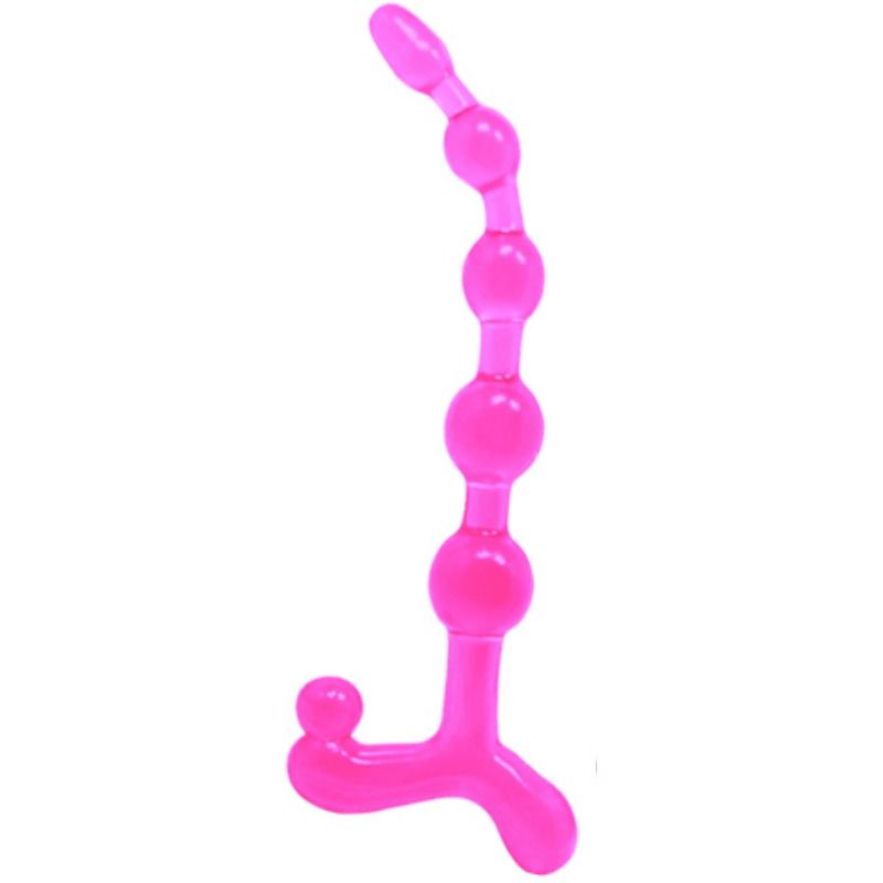 Enhance your anal play with Baile Twist Anal Balls. Flexible, nodulated design crafted from high-quality TPR. Submersible and perfect for beginners or advanced users.6