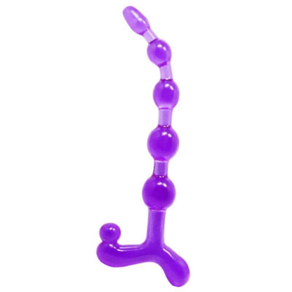 Enhance your anal play with Baile Twist Anal Balls. Flexible, nodulated design crafted from high-quality TPR. Submersible and perfect for beginners or advanced users.7