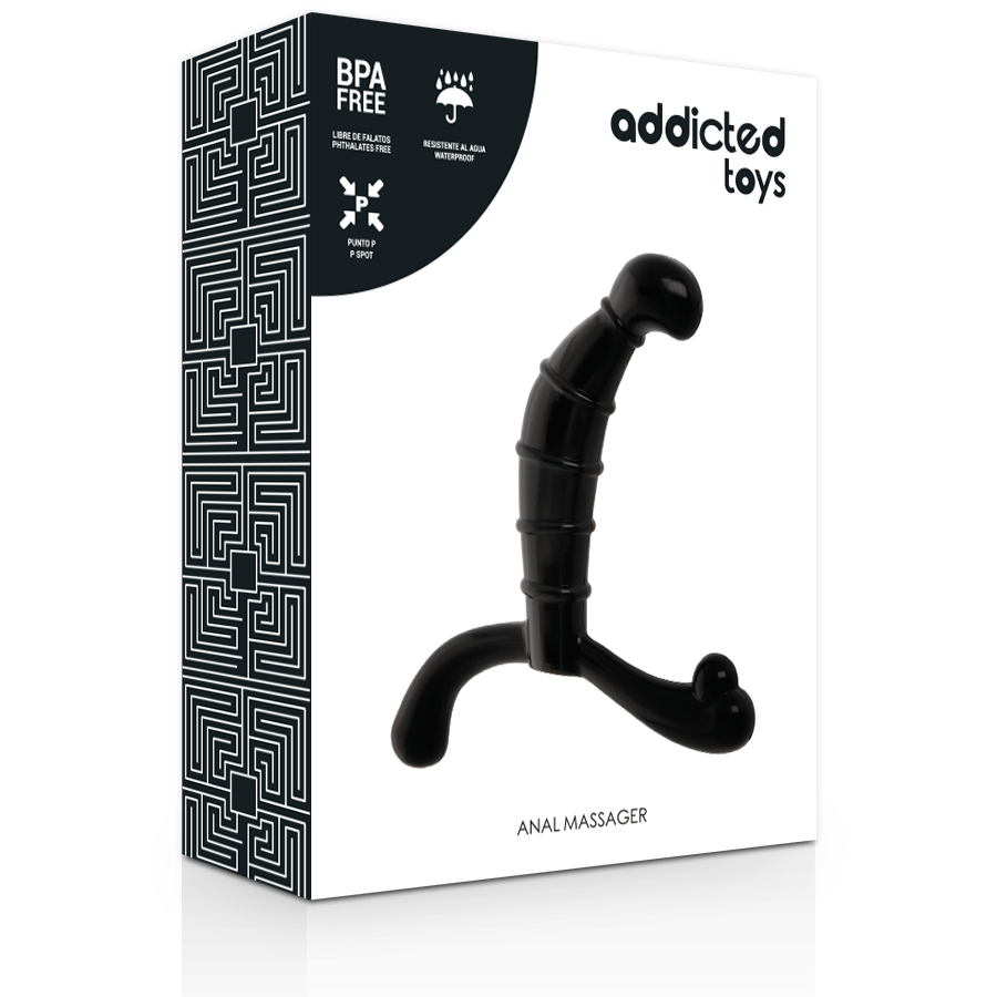 Unlock hidden pleasures with the Addicted Toys Prostate Anal Pleasure Black. Designed for prostate and perineum stimulation, it’s body-safe and compatible with any lubricant.2