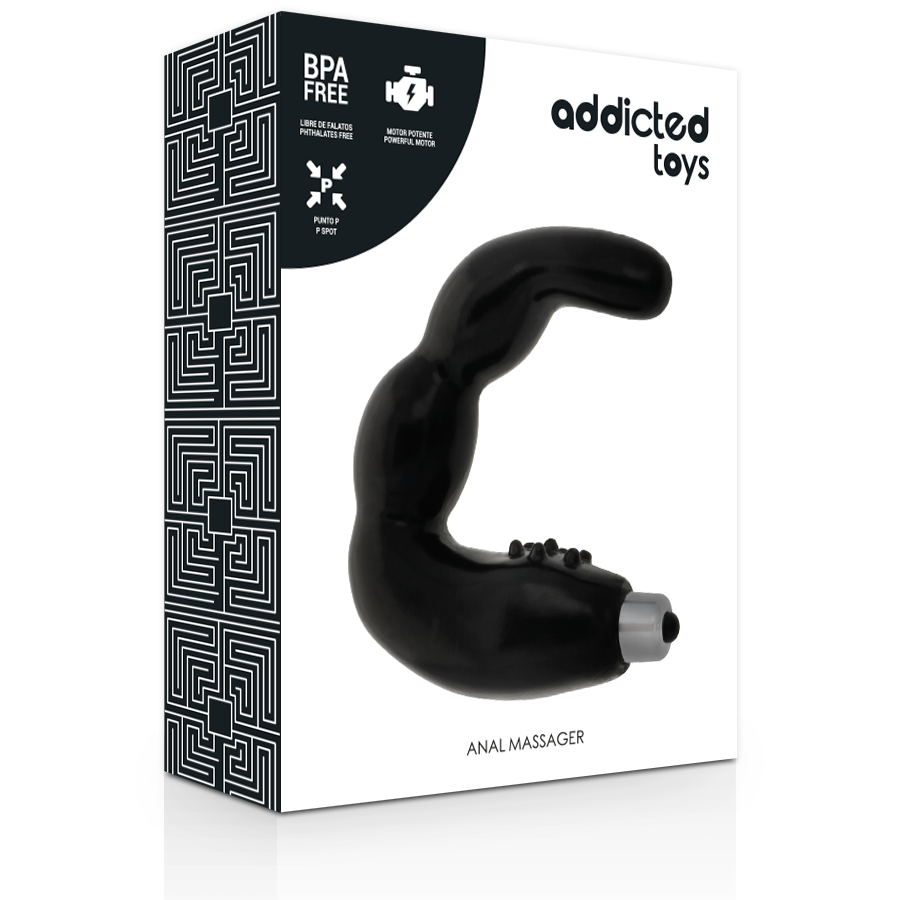 Experience intense prostate stimulation with the Addicted Toys Prostate Anal Massager. Featuring a vibrating ball and powerful motor, it’s body-safe and compatible with any lubricant.4