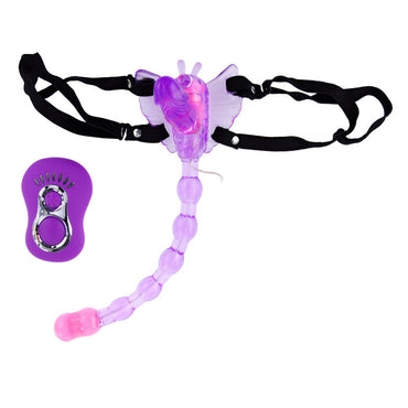 Discover Baile Butterfly Strap-On Lilac with 7 vibration modes for vagina, clitoris, and anus stimulation. Available UK & EU. Order now for thrilling pleasure!1
