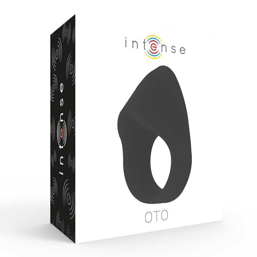 Intense - Oto Black Rechargeable Vibrator Ring