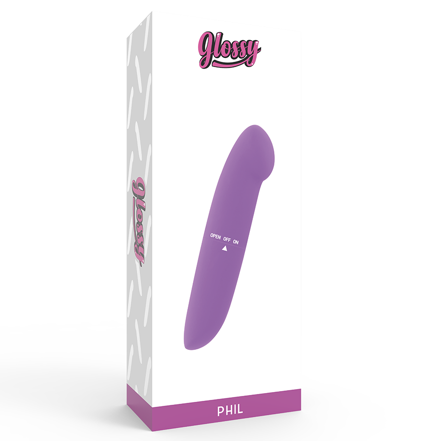 Glossy - Phil Vibrator Purple