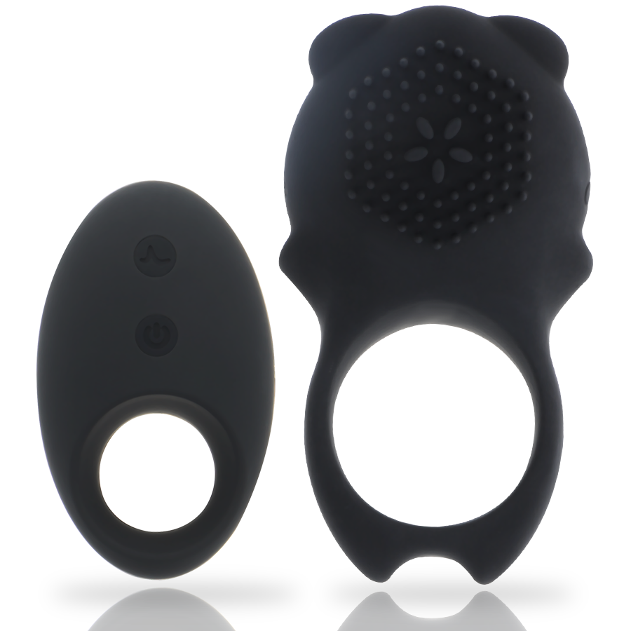 Mia  - Colosseo Cock Ring Remote Control Black