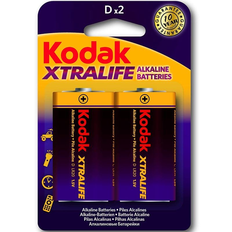 Kodak - Xtralife Alkaline Batteries Lr20 D Lr20 1.5V