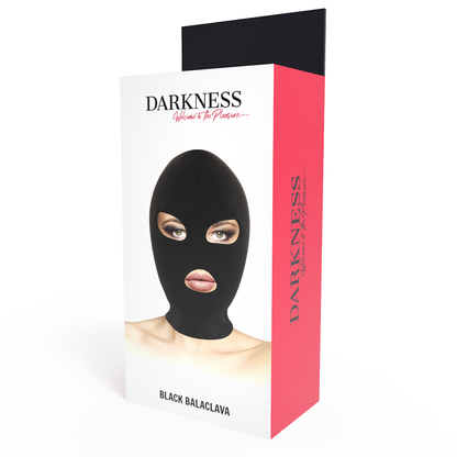 Darkness - Bdsm Submission Mask Mouth And Eyes Black