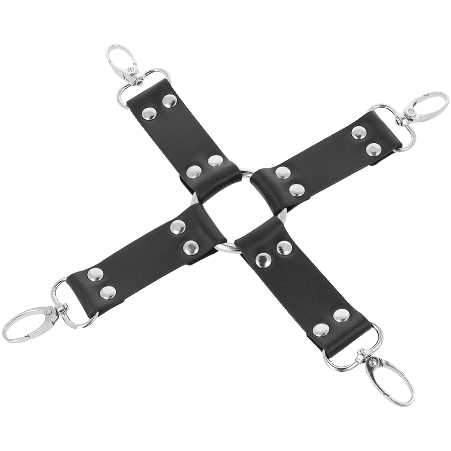 Darkness - Leather Handcuffs For Foot And Hands Black