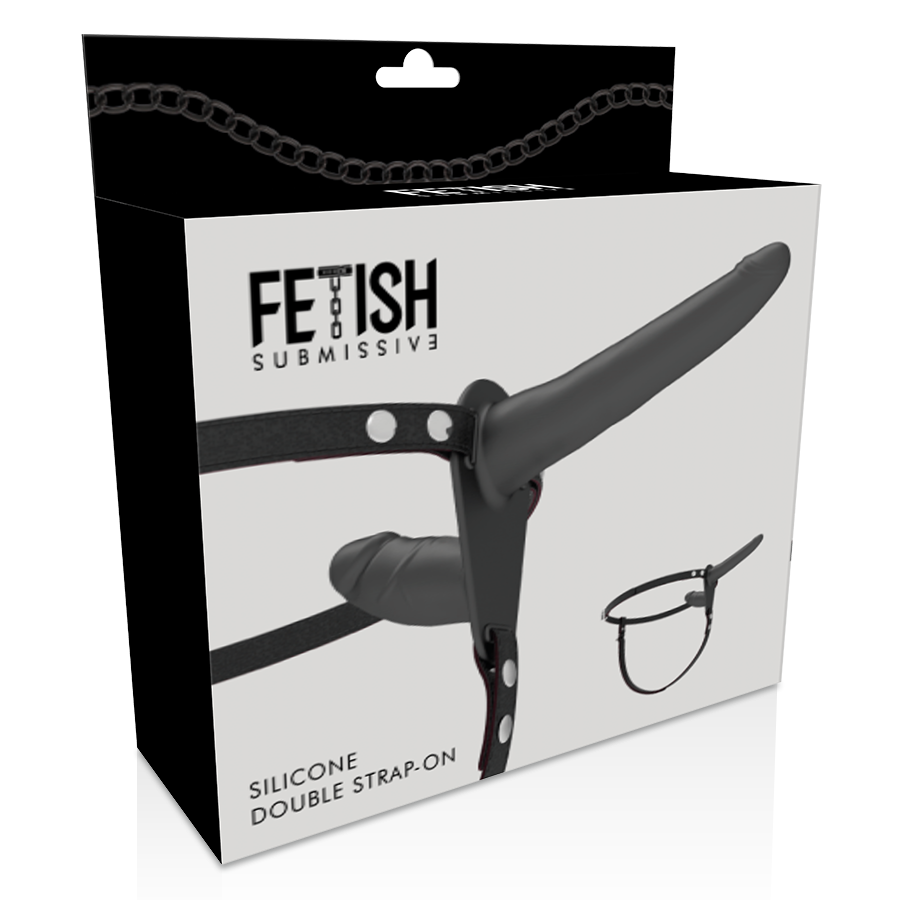 Fetish Submissive Harness - Black Double Penetration