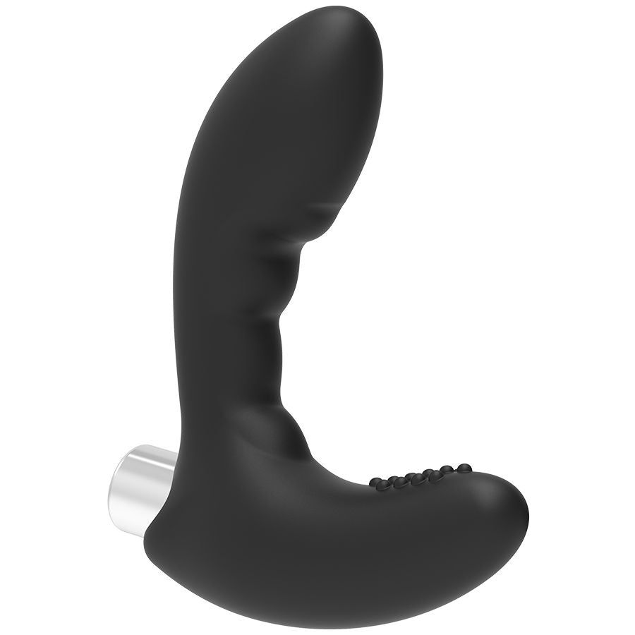 Discover new sensations with Addicted Toys Prostatic Vibrator Anal Play. Hypoallergenic silicone, USB rechargeable, waterproof, and designed for ultimate male pleasure.4