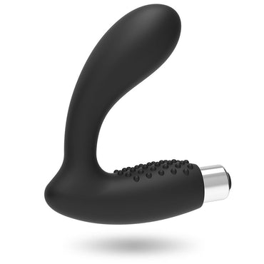 Stimulate your G-spot with Addicted Toys Prostatic G-Spot Vibrator. Rechargeable, waterproof, and made of hypoallergenic silicone for intense and safe pleasure.2