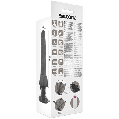 Basecock - Realistic Articulable Remote Control Black 18.5 Cm -O- 4 Cm