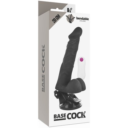 Basecock - Realistic Articulable Remote Control Black 20 Cm -O- 4.5 Cm