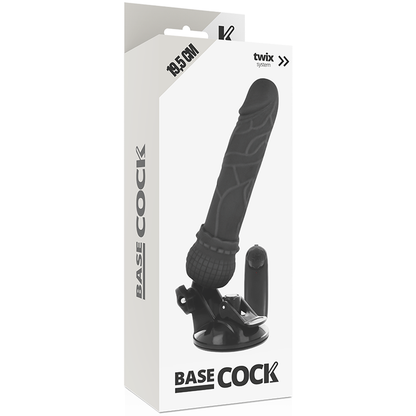 Basecock - Realistic Vibrator Remote Control Black 19.5 Cm -O- 4 Cm