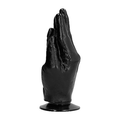 Discover deep sensations with the All Black Dildo Fisting. Realistic, ergonomic design for intense pleasure. Body-safe, compatible with all lubricants, including fisting lube.3