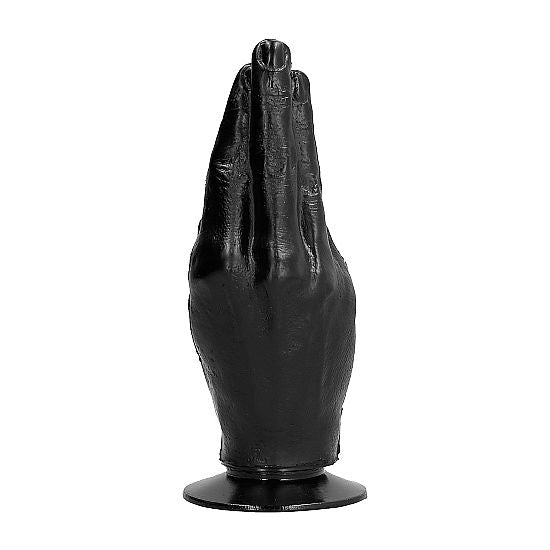 Discover deep sensations with the All Black Dildo Fisting. Realistic, ergonomic design for intense pleasure. Body-safe, compatible with all lubricants, including fisting lube.5