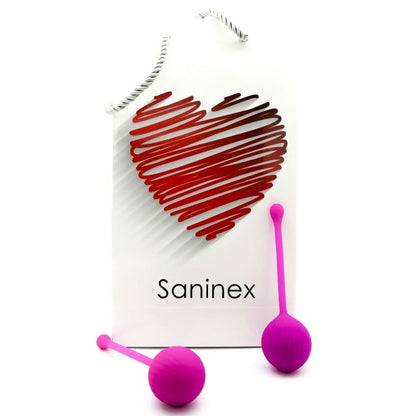 Saninex Clever Ball kegel exercise ball with retrieval handle in lilac