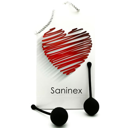 Saninex Clever Ball silicone kegel exerciser in black