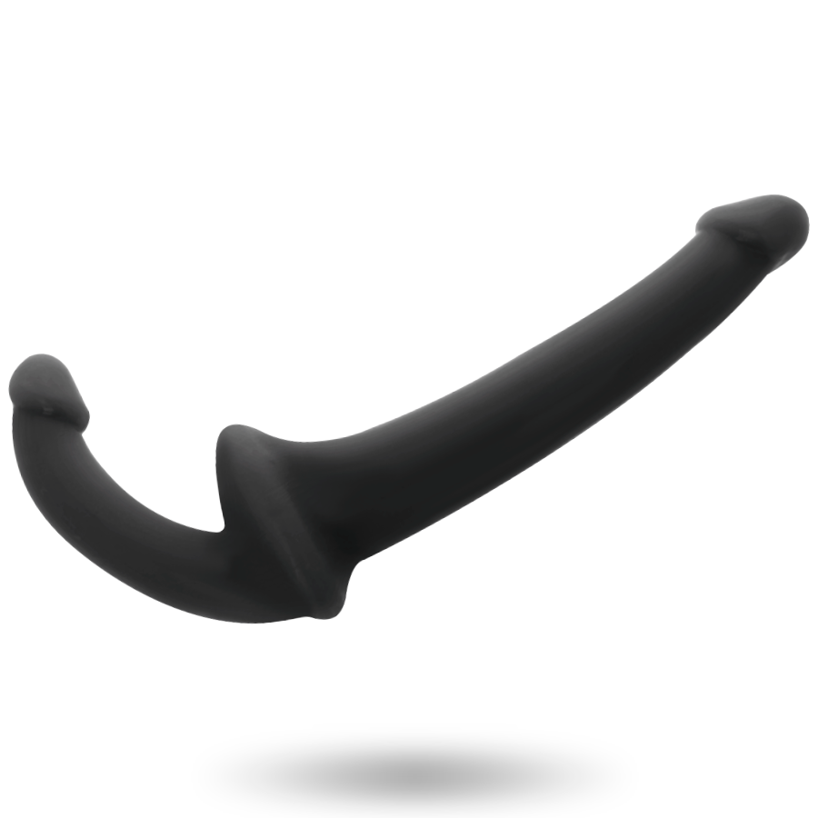 Enjoy intimate connection with the strapless Addicted Toys Dildo Rna S Without Subjection Black. G-spot and partner stimulation in a body-safe, flexible design.2