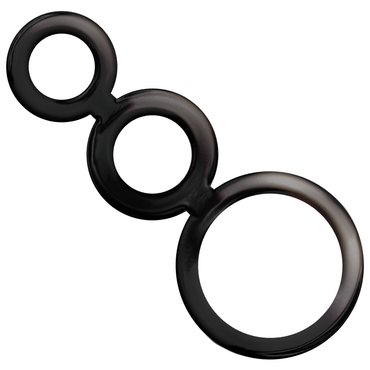 Addicted Toys - Rings Set For Penis - Smoked