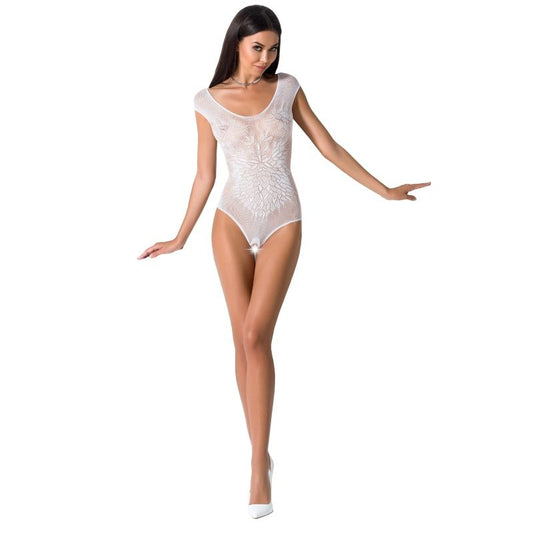 Passion - Woman Bs064 White Bodystocking One Size