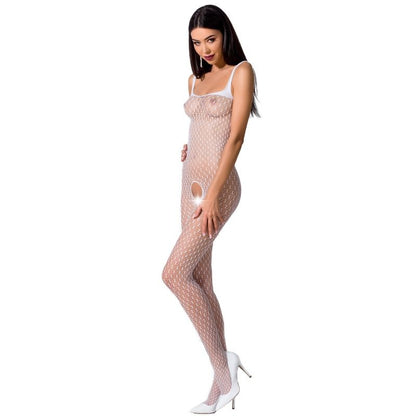Passion Bs071 crotchless fishnet bodysuit in black