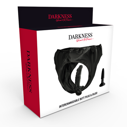 Darkness - Panties With Plug And Interchangeable Dildo