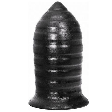 The All Black Thick Anal Plug ribbed, 8 cm diameter design provides intense anal stimulation. Hypoallergenic, body-safe, and compatible with water and silicone-based lubricants.2