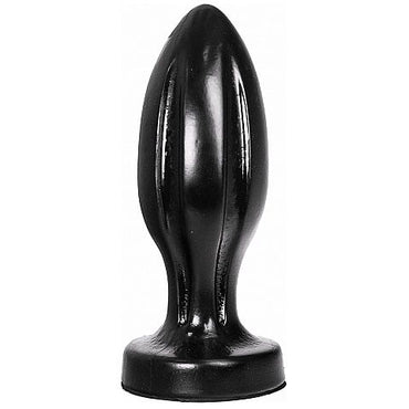 Discover full satisfaction with the All Black Anal Plug Smooth. Grooved, body-safe, and compatible with water or silicone-based lubricants for deep, smooth pleasure.2