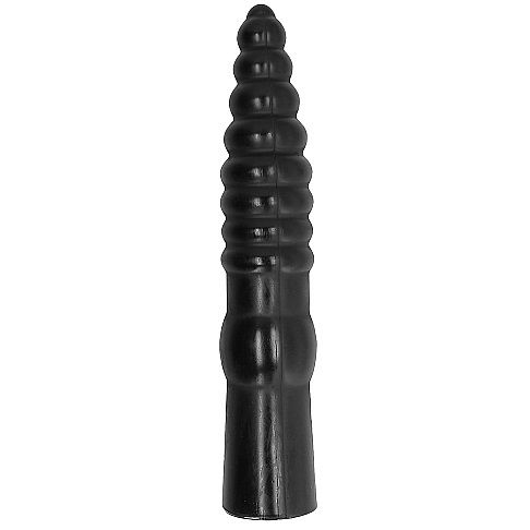 Experience deep satisfaction with the All Black Anal Dildo. With a 33 cm length and fluted texture, this hypoallergenic dildo provides safe, intense pleasure2