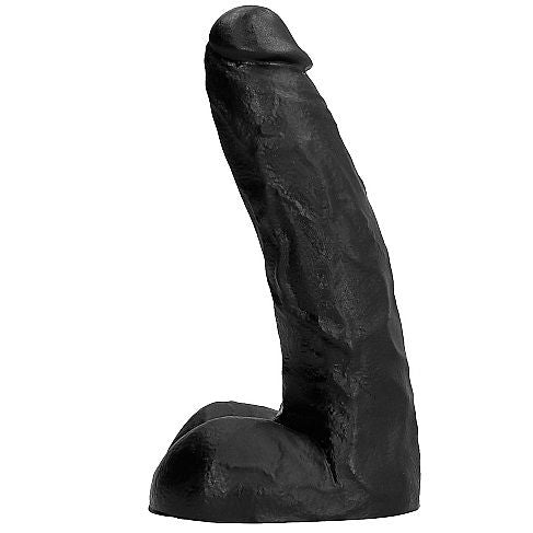 Experience deep pleasure with the All Black Dong Thick Dildo. Soft, slightly veined, and flexible for realistic sensations. Body-safe and lubricant-compatible.2