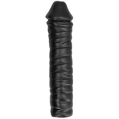 Experience intense, textured sensations with the All Black Dong Ribbed Dildo. Extra-large, ribbed, and body-safe. Compatible with all lubricants for smooth play.2