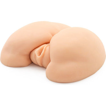 Act -Anal Vagina Masturbator Vibrator showing dual orifices and realistic texture