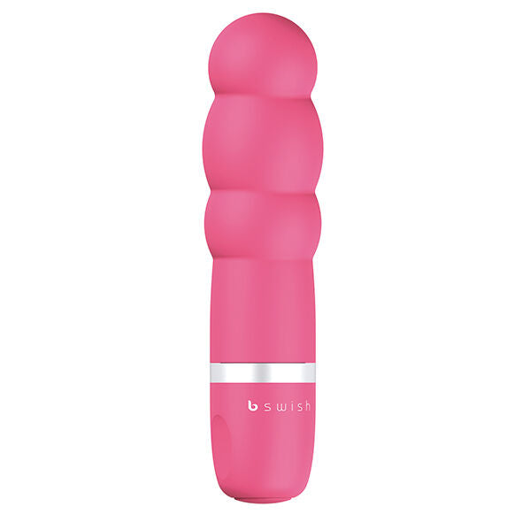 Enjoy precise pleasure with the B Swish Classic Clitor Stimulator. Ergonomic, waterproof, and silky soft silicone design with adjustable vibrations. Available in blue, pink, and purple.3