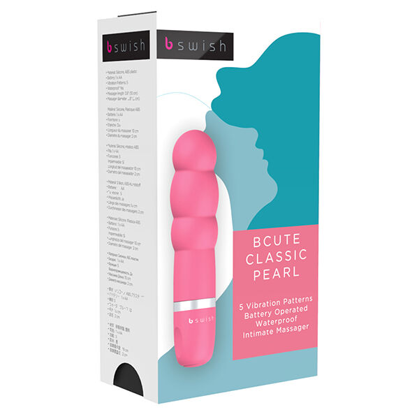 Enjoy precise pleasure with the B Swish Classic Clitor Stimulator. Ergonomic, waterproof, and silky soft silicone design with adjustable vibrations. Available in blue, pink, and purple.4