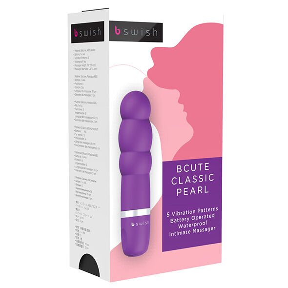 Enjoy precise pleasure with the B Swish Classic Clitor Stimulator. Ergonomic, waterproof, and silky soft silicone design with adjustable vibrations. Available in blue, pink, and purple.7