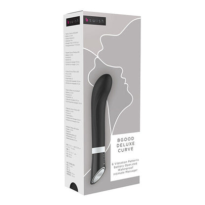 Discover the B Swish Deluxe Curve Vibrator. Smooth silicone, 6 vibration modes, waterproof design, and easy controls for solo or couples play. Available in 3 colors.3