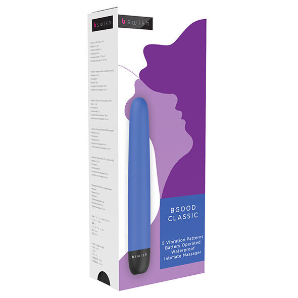 Experience precise stimulation with the Bgood Classic Vibrator. 5 vibration modes, silky silicone texture, waterproof, and beginner-friendly design. Available in Purple & Sky Blue.gkfyfuj