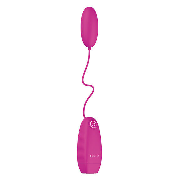 Experience precise stimulation with the B Swish Bnaughty Vibrating Bullet. 5 vibration modes, waterproof design, wired control, and powerful yet silent performance.3