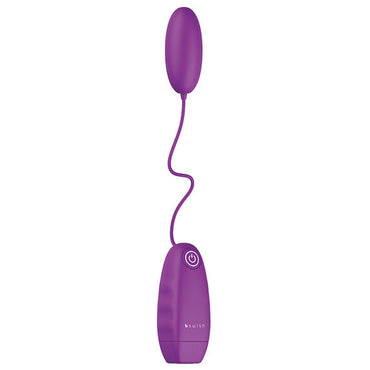 Experience precise stimulation with the B Swish Bnaughty Vibrating Bullet. 5 vibration modes, waterproof design, wired control, and powerful yet silent performance.2