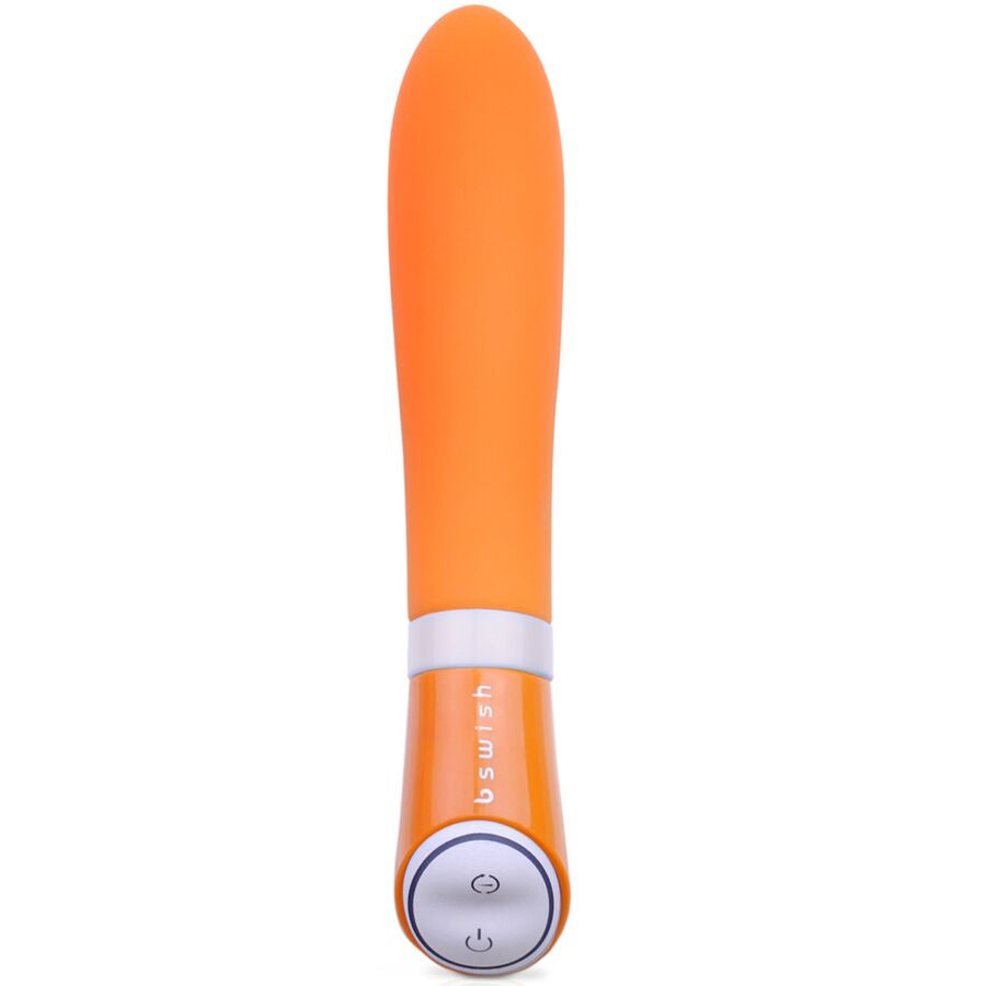 Explore ultimate pleasure with B Swish Deluxe Vibrator. Smooth silicone, 6 vibration modes, waterproof design, and easy controls. Available in pink and orange.6